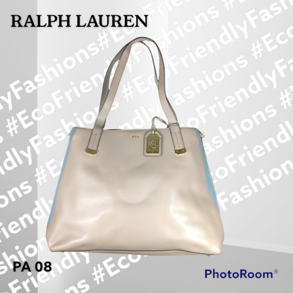 Lauren Ralph Lauren Women's Guilford Tote - Porcini/Cameo Blue